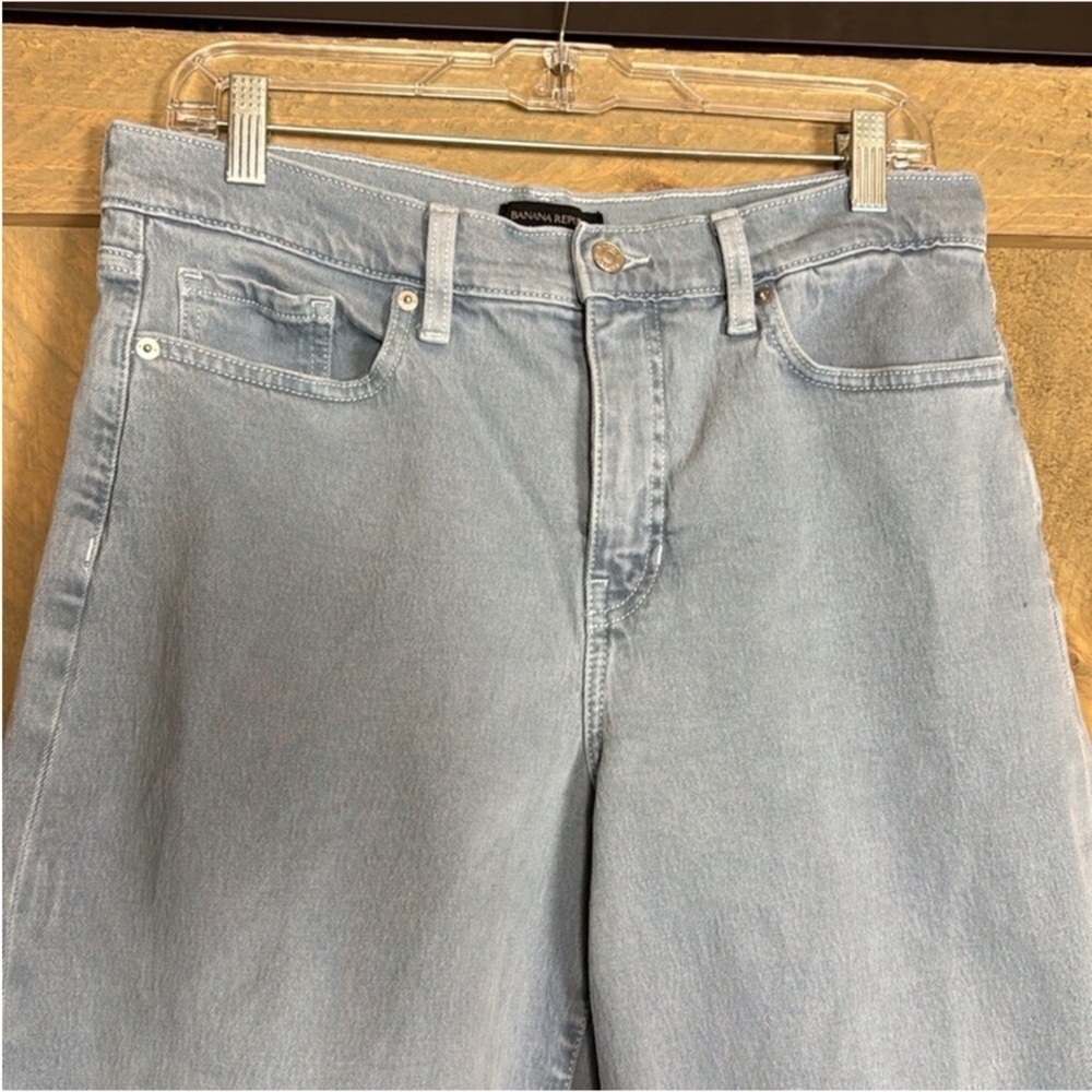 Banana Republic Factory Wide Leg Crop jeans Light wash Size 30 / 10 - Picture 9 of 12